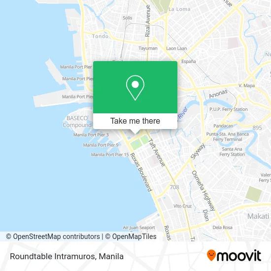 Roundtable Intramuros map