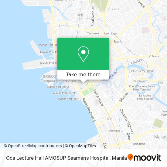 Oca Lecture Hall AMOSUP Seamen's Hospital map