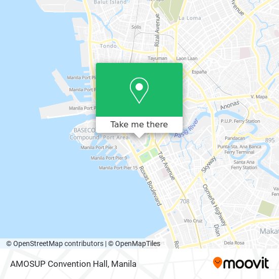 AMOSUP Convention Hall map