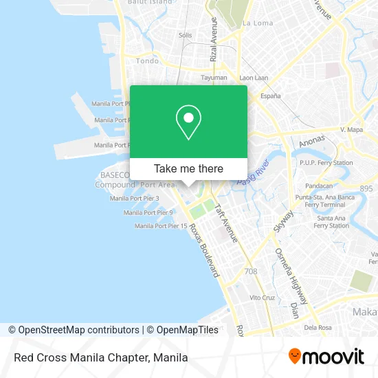 Red Cross Manila Chapter map