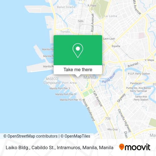 Laiko Bldg., Cabildo St., Intramuros, Manila map