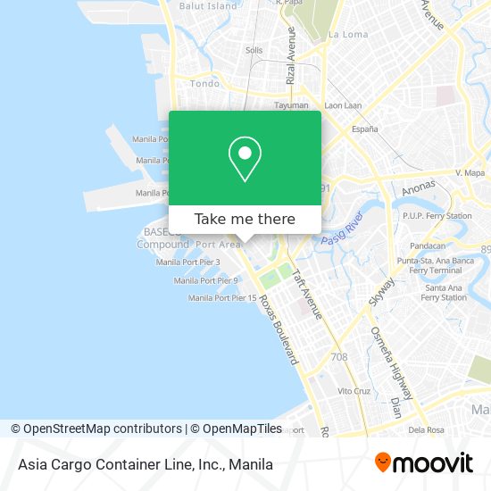 Asia Cargo Container Line, Inc. map