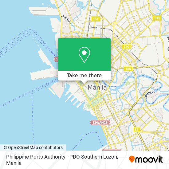 Philippine Ports Authority - PDO Southern Luzon map