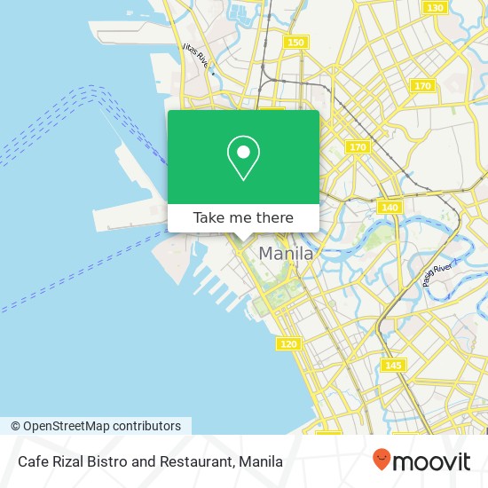 Cafe Rizal Bistro and Restaurant map