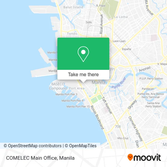 COMELEC Main Office map