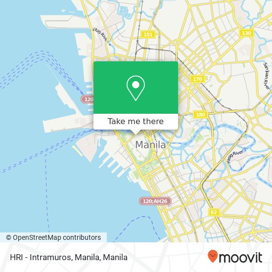 HRI - Intramuros, Manila map