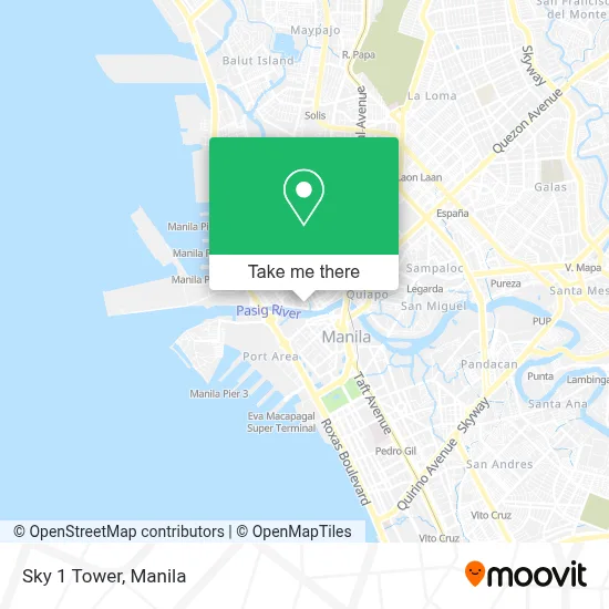 Shell Tower Map Philippine How to Get to Sky 1 Tower in Manila by Bus or Train?