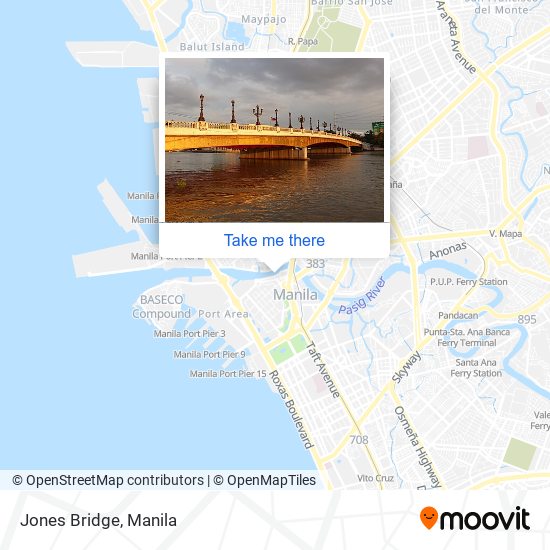 Jones Bridge map