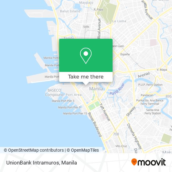 UnionBank Intramuros map