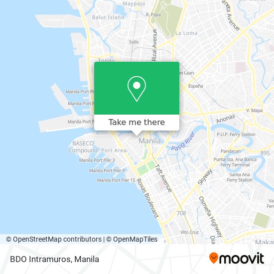 BDO Intramuros map