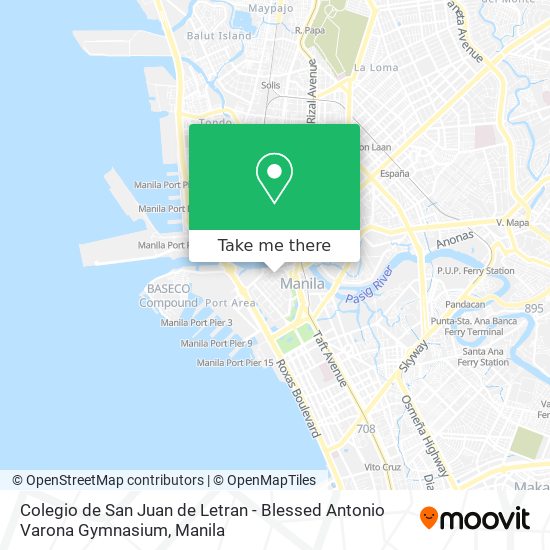 Colegio de San Juan de Letran - Blessed Antonio Varona Gymnasium map