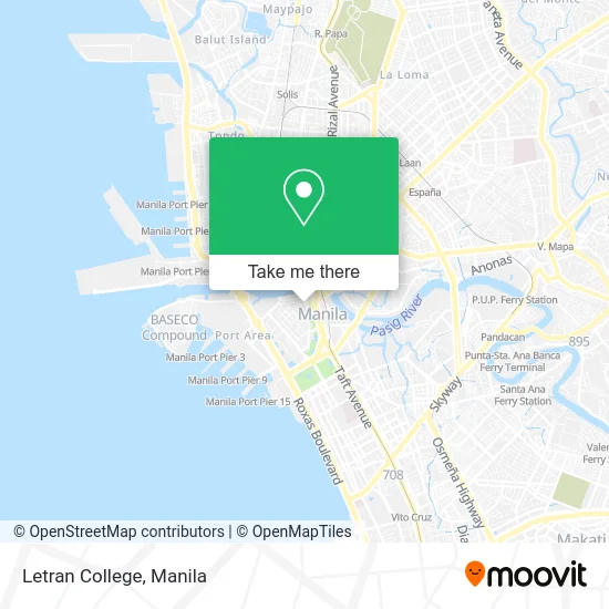 Letran College map