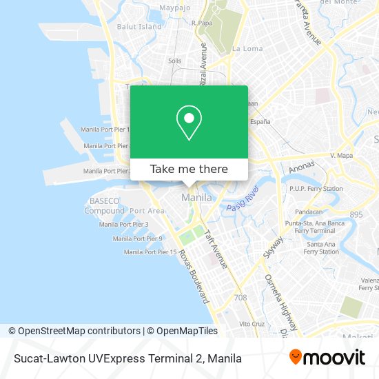 Sucat-Lawton UVExpress Terminal 2 map