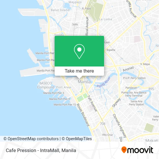Cafe Pression - IntraMall map