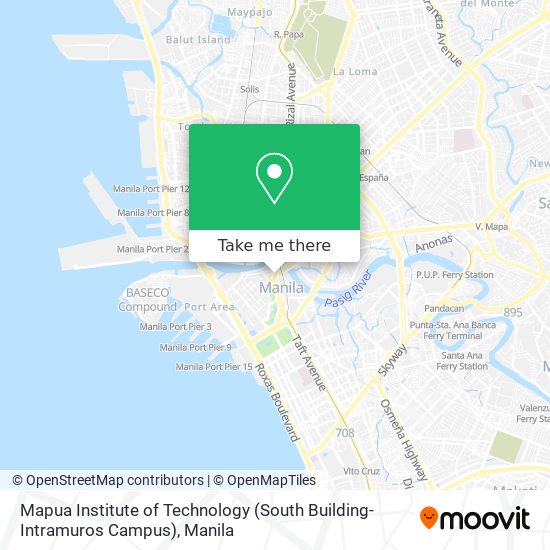 Mapua Institute of Technology (South Building- Intramuros Campus) map