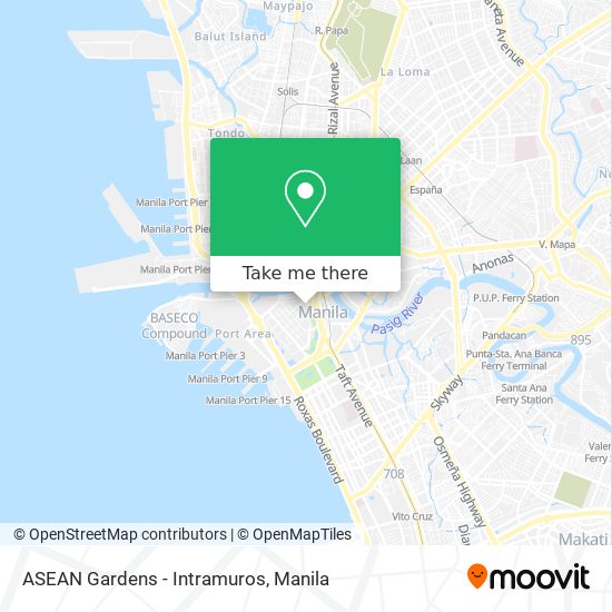 ASEAN Gardens - Intramuros map