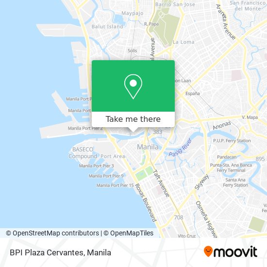 BPI Plaza Cervantes map