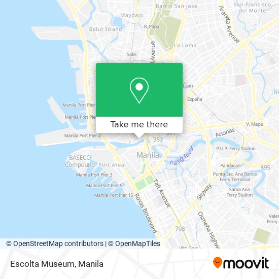 Escolta Museum map