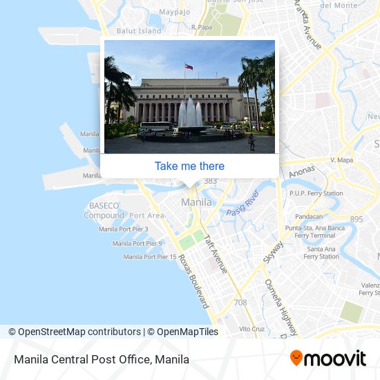 Manila Central Post Office map