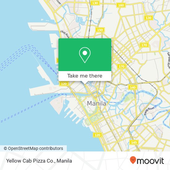 Yellow Cab Pizza Co. map