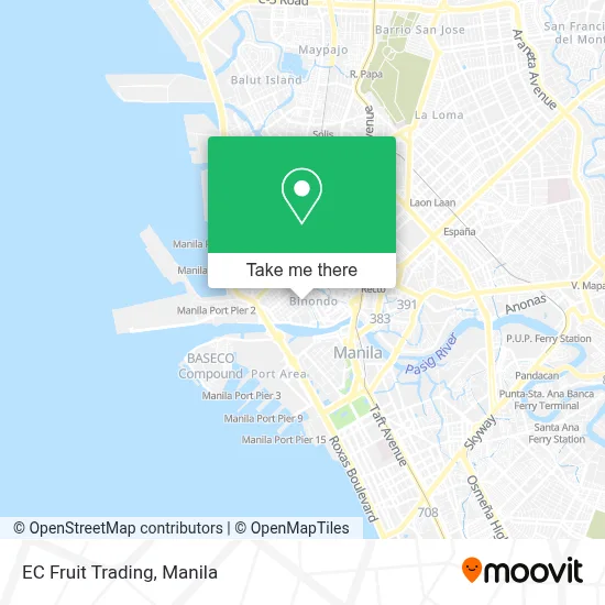 EC Fruit Trading map