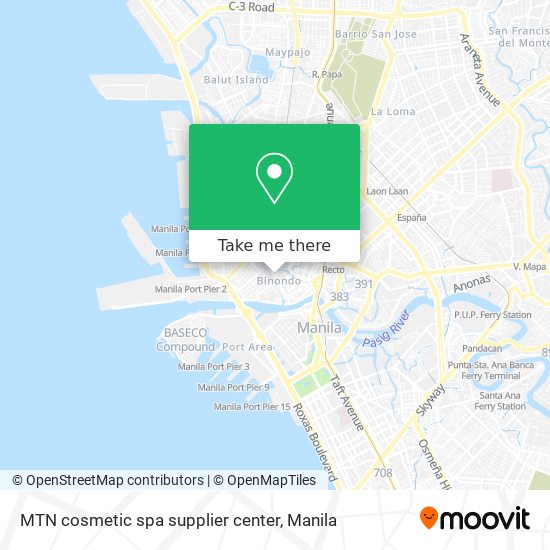 MTN cosmetic spa supplier center map