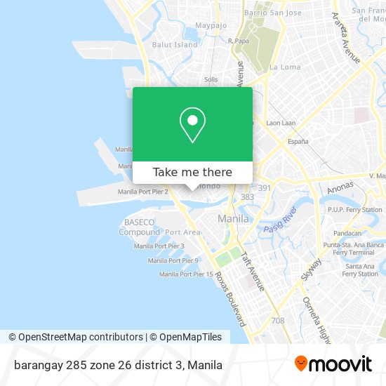 barangay 285 zone 26 district 3 map