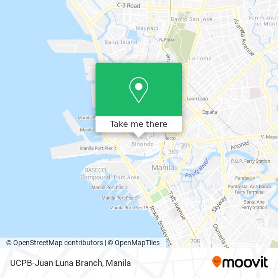 UCPB-Juan Luna Branch map