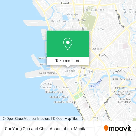 CheYong Cua and Chua Association map