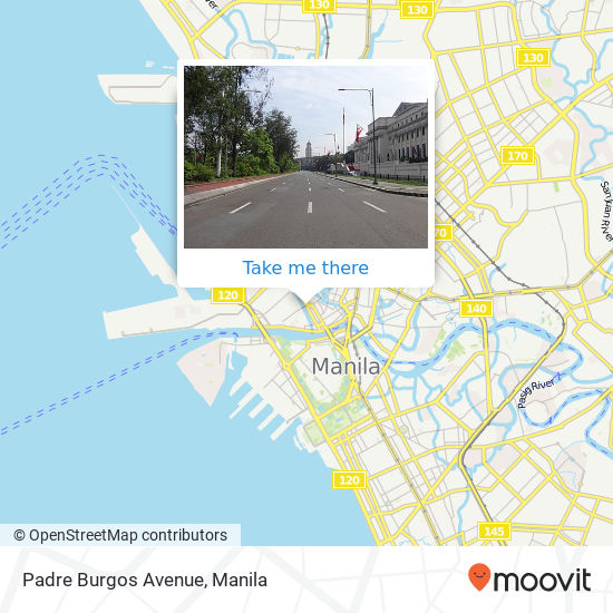 Padre Burgos Avenue map