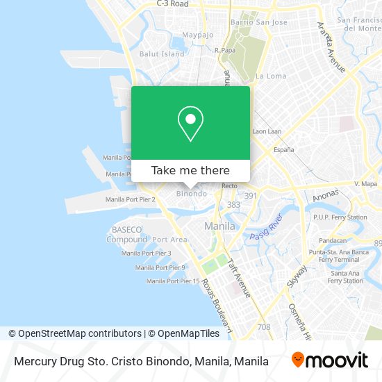 Mercury Drug Sto. Cristo Binondo, Manila map