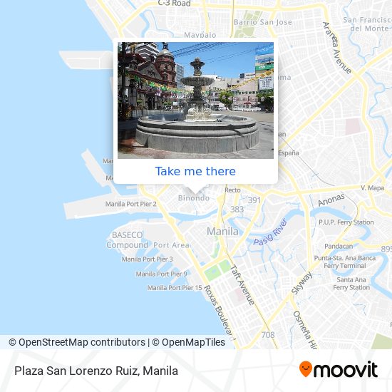 Plaza San Lorenzo Ruiz map