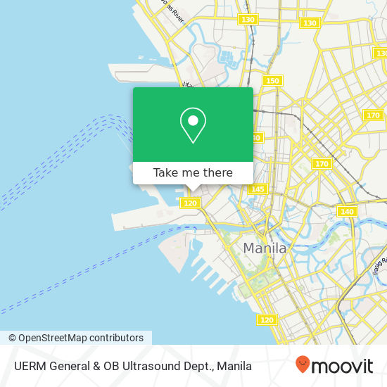 UERM General & OB Ultrasound Dept. map