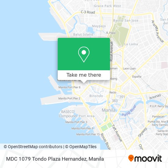MDC 1079 Tondo Plaza Hernandez map
