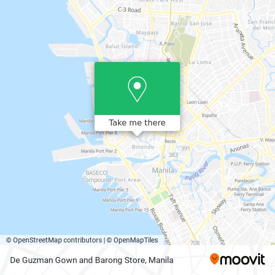 De Guzman Gown and Barong Store map