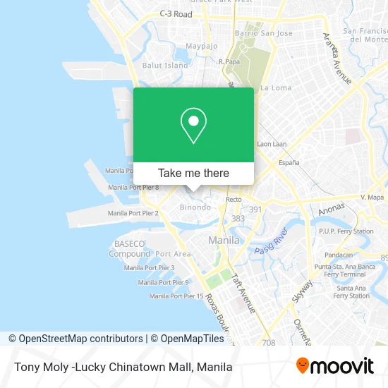 Tony Moly -Lucky Chinatown Mall map
