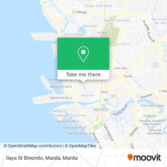 Ilaya St Binondo, Manila map