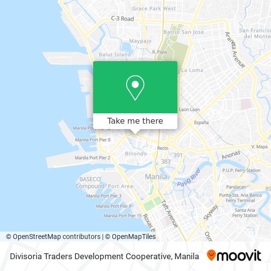 Divisoria Traders Development Cooperative map