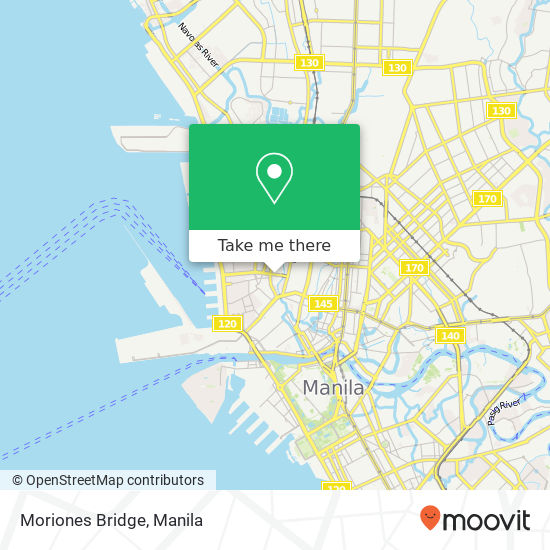Moriones Bridge map