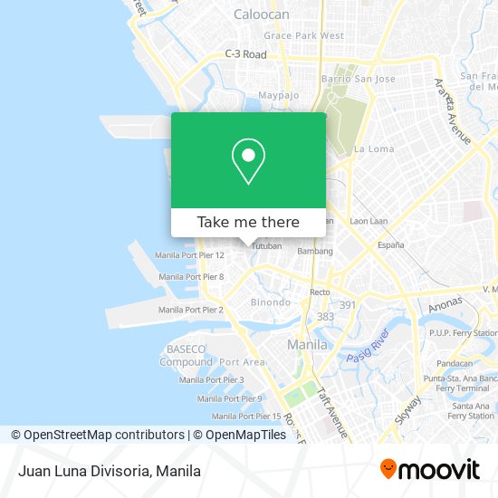 Juan Luna  Divisoria map