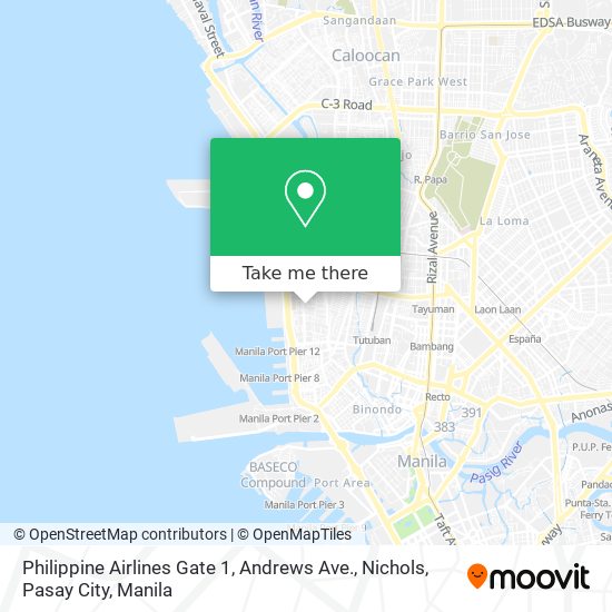 Philippine Airlines Gate 1, Andrews Ave., Nichols, Pasay City map