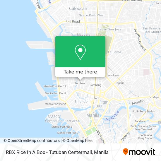 RBX Rice In A Box - Tutuban Centermall map