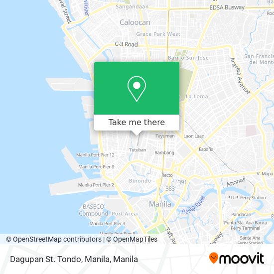 Dagupan St. Tondo, Manila map