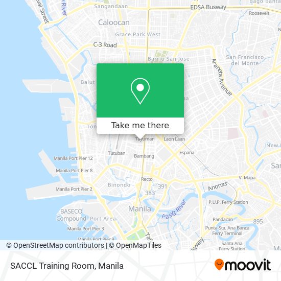 SACCL Training Room map