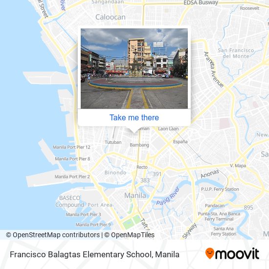 Francisco Balagtas Elementary School map