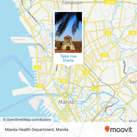 Manila Health Department map