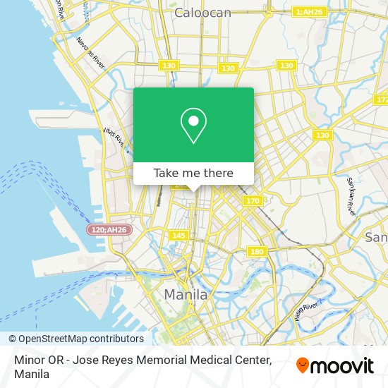 Minor OR - Jose Reyes Memorial Medical Center map