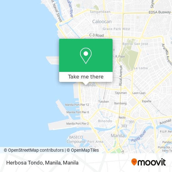Herbosa Tondo, Manila map