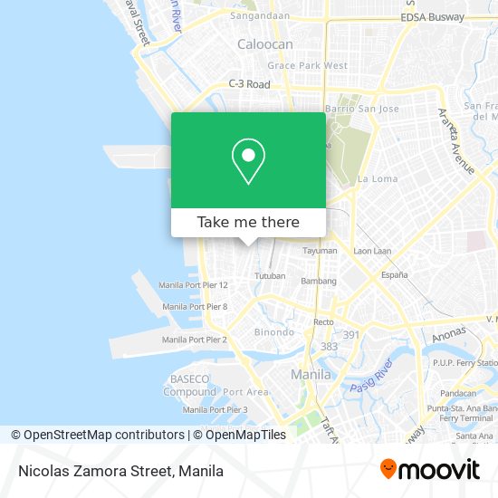 Nicolas Zamora Street map