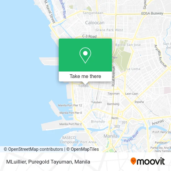 MLuillier, Puregold Tayuman map